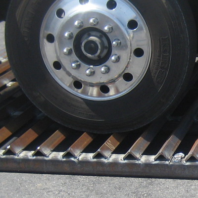 Wheel on Rumble Track